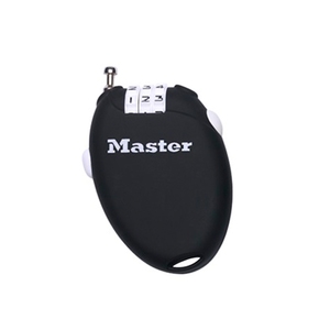 Master Lock(マスターロック) ダイヤル式リトラクトケーブルロック ＢＫ 4603JADBLK