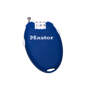 Master Lock(マスターロック) ダイヤル式リトラクトケーブルロック ＢＬＵ 4603JADBLU