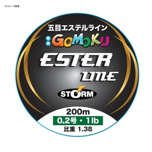STORM(ストーム) 五目 エステル ライン ２００ｍ ０．３号／１．５ｌｂ クリア SET200M03CL