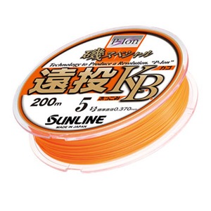 サンライン(SUNLINE) 磯スペシャル 遠投 Ｋ．Ｂ． ２００ｍ ５号 パールファイヤーオレンジ