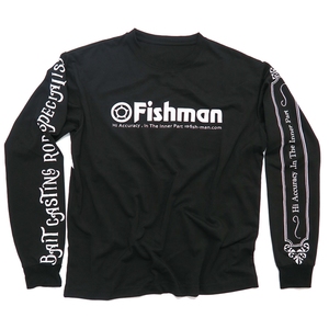 Fishman（フィッシュマン） Ｆｉｓｈｍａｎ ドライロングＴシャツ ＸＬ ブラック