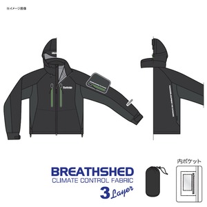 【送料無料】パズデザイン ＢＳストレッチウェーディングジャケット ３Ｌ ブラックグリーン SBR-038