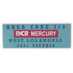 MERCURY(マーキュリー) ＰＶＣ キッチンマット ブルー MEPGKMBL