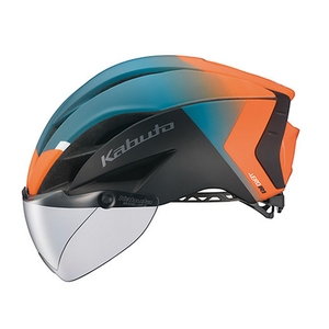 【送料無料】OGK(オージーケー) ヘルメット ＡＥＲＯ-Ｒ１-ＴＲ トライアスロン Ｌ／ＸＬ Ｇ-２マットオレンジグリーン 20601123