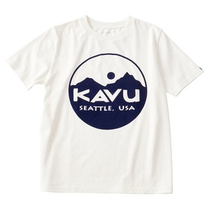 KAVU(カブー) サークル ロゴ Ｔｅｅ Ｍｅｎ'ｓ Ｍ ホワイト 19821020010005