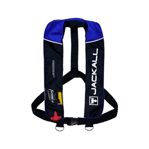 【送料無料】ジャッカル(JACKALL) 自動膨張式ライフジャケット ＪＫ２５２０ＲＳ タイプＡ 遊漁船（釣り船）対応 ブラック／ブルー