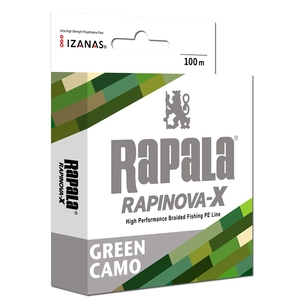Rapala(ラパラ) ラピノヴァ エックス マルチゲーム １００ｍ ２．０号３２．８ｌｂ グリーンカモ RLX100M20GC
