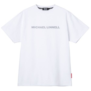マイケルリンネル(MICHAEL LINNELL) Ｌｏｇｏ Ｔ-ｓｈｉｒｔ ＭＬ-ＴＳ０２ Ｌ Ｗｈｉｔｅ×Ｓｉｌｖｅｒ 170003