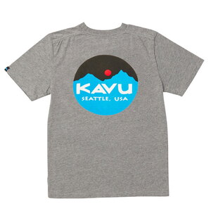 KAVU(カブー) マウンテン ロゴ Ｔｅｅ Ｍｅｎ'ｓ ＸＬ グレー 19820422023009