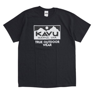 KAVU(カブー) トゥルー ロゴ ２Ｃ Ｔｅｅ Ｍｅｎ'ｓ Ｌ ブラック 19821221001007