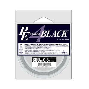 ヤマトヨテグス(YAMATOYO) ＰＥストロング４ ブラック ３００ｍ １号 ブラック
