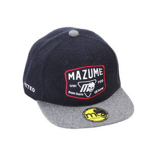 MAZUME(マズメ) ｍａｚｕｍｅ ＦＬＡＴ ＣＡＰ スカルエンブレム フリー ネイビー MZCP-515
