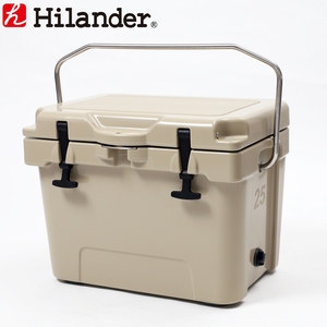 【送料無料】Hilander(ハイランダー) ハードクーラーボックス ２５Ｌ タン HCA0225