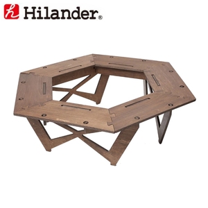 【送料無料】Hilander(ハイランダー) プライウッドヘキサゴンテーブル HCA0233
