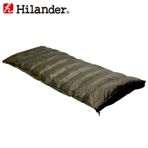 【送料無料】Hilander(ハイランダー) ダウンシュラフ ４００ 封筒型 カーキ HCA0302