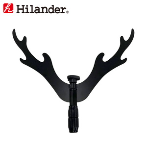 Hilander(ハイランダー) 打ち込み式ランタンスタンド用 ヘッドパーツ（１５．９ミリ） ＨＯＲＮ／１５．９ ブラック HCARS-005