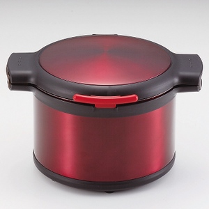 パール金属 エコック 真空保温調理鍋 ３．２Ｌ レッド H-8099