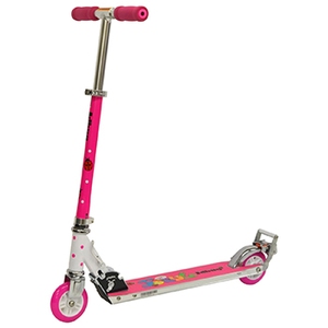 ＪＤＪＡＰＡＮ（ジェイディージャパン） ＪＤＢＵＧ 子供用キックボード ＭＳ-１０１ＪＤ スケーター ベル付き 足置き付き ピンクの画像