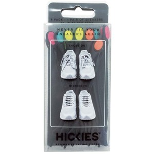 HICKIES（ヒッキーズ） ＨＩＣＫＩＥＳ（ヒッキーズ） 結ばない靴ひも ゴム製シューレース マルチ ＢＬＫ／ＭＵＬＴＩ（ブラック／マルチ）