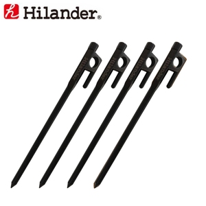 Hilander(ハイランダー) 頑丈ペグ １８ｃｍ（４本） ブラック HCA0141