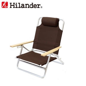Hilander(ハイランダー) リクライニングローチェア 単体 ブラウン HCA0170