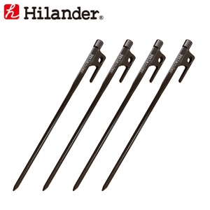 Hilander(ハイランダー) 頑丈ペグ ２８ｃｍ（４本） ブラック HCA0162