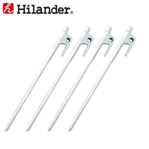 Hilander(ハイランダー) ショート頑丈ペグ【４本セット】 ２８ｃｍ（４本） ホワイト HCA0164