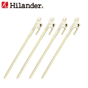 Hilander(ハイランダー) ショート頑丈ペグ【４本セット】 ２８ｃｍ（４本） ベージュ HCA0165