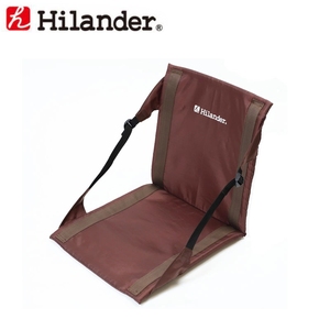 Hilander(ハイランダー) ３ｗａｙ フォールディングチェア・マット 収納袋付き ブラウン UB-3047