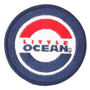 ＜ナチュラム＞ リトルオーシャン（LITTLE OCEAN） ＬＯ ワッペン 直径６．５ｃｍ ダークブルー（ＤＫＢ） OA-14